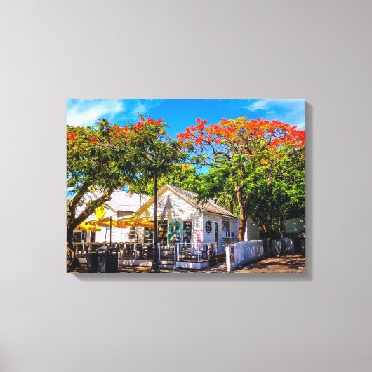 Six Toed Cat Cafe Canvas Afdruk (Voorkant)