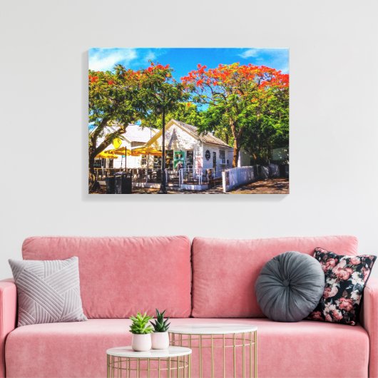 Six Toed Cat Cafe Canvas Afdruk (Insitu (Woonkamer))