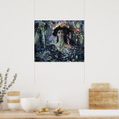 Six-winged Seraphim (Azrael) by Mikhail Vrubel Poster (Keuken)