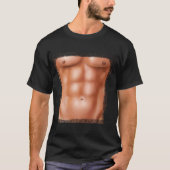 Sixpack spier Belly Wasbord Abs Adonis T-shirt (Voorkant)