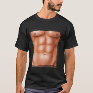 Sixpack spier Belly Wasbord Abs Adonis T-shirt
