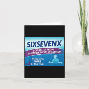 Sixsevenx Ontlasting Van Meme Nummers Parodie Doce Kaart