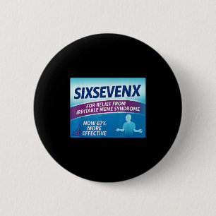 Sixsevenx Ontlasting Van Meme Nummers Parodie Lera Ronde Button 5,7 Cm