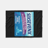 Sixsevenx Relief From Meme Numbers Parody Teacher  Fleece Deken (Voorkant (Horizontaal))