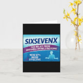 Sixsevenx Relief From Meme Numbers Parody Teacher  Kaart (Gele Bloem)