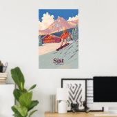 Sixt Snowboarden Reisposter Poster (Thuiskantoor)