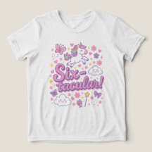 SIXtacular - 6th Birthday T-shirt voor kinderen