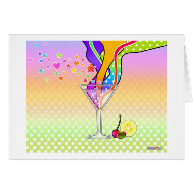SIXTEITEN POP ART STYLE MARTINI (Voorkant Horizontaal)