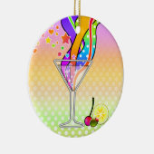 SIXTEITEN POP ART STYLE MARTINI KERAMISCH ORNAMENT (Rechts)