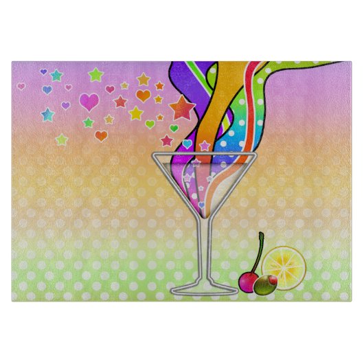 SIXTEITEN POP ART STYLE MARTINI SNIJPLANK (Voorkant)