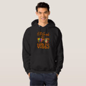 Sixth Grade Vibes Cute Tie Die Fall Teacher Paraed Hoodie (Voorkant volledig)