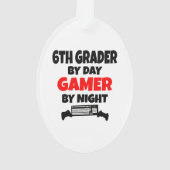 Sixth Grader Gamer Ornament (achterkant)