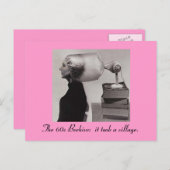 Sixties Beehive Hairdo Briefkaart (Voorkant / Achterkant)