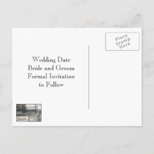 Sixties Circles Sla de datum op Aankondigingskaart (Achterkant)