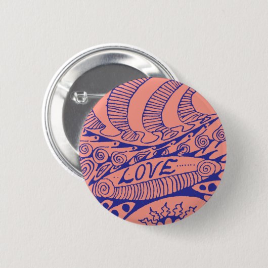Sixties-Era Love Button (Voorkant /achterkant)