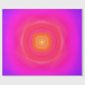 Sixties Gradiënt - Roze Blauw Paars Geel Sinaasapp Cadeaupapier (Vlak)