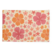 Sixties Hawaiian hibiscus patroon Kussensloop (Achterkant)