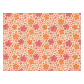 Sixties Hawaiian hibiscus patroon Tafelkleed (Voorkant (Horizontaal))