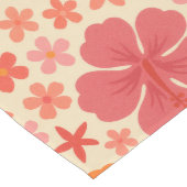 Sixties Hawaiian hibiscus pattern Lange Tafelloper (Hoek)