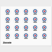 Sixties Mod Target Sticker (Vel)