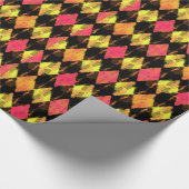 Sixties-Paris-Mode Argyle Cadeaupapier (Hoek)