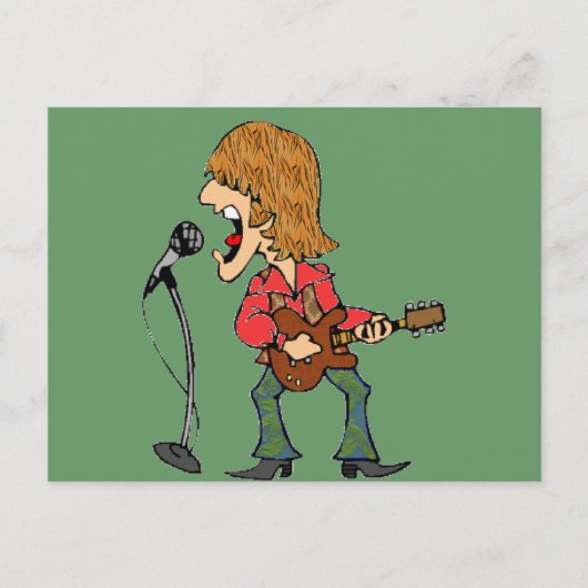 Sixties Rocker Briefkaart (Voorkant)