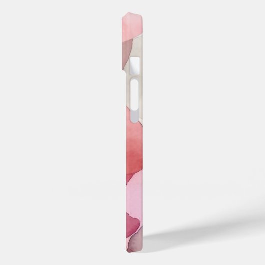 Sixties Roze Abstract Waterverf Art Name Sjabloon Case-Mate iPhone Case (Achterkant / Links)