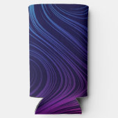 Sixties Vibe Cirkels & Swirls Koel Patroon Seltzer Blikjeskoeler (Achterkant)