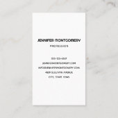 Sixties Vibe Cirkels & Swirls Patroon Visitekaartje (Achterkant)