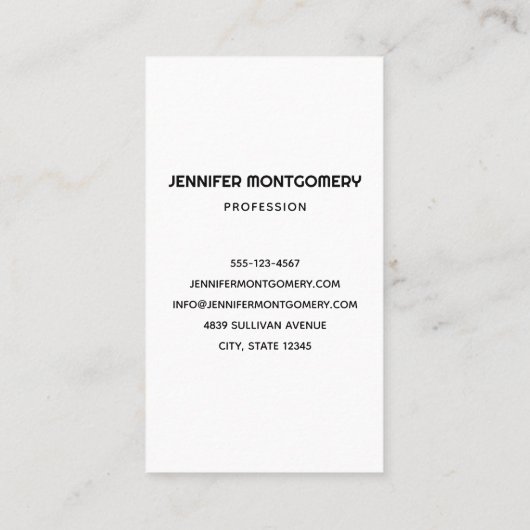 Sixties Vibe Cirkels & Swirls Patroon Visitekaartje (Achterkant)