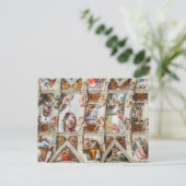 Sixtijnse Kapel Michelangelo - Vaticaan, Rome, Ita Briefkaart (Staand voorkant)