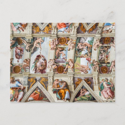 Sixtijnse Kapel Michelangelo - Vaticaan, Rome, Ita Briefkaart (Voorkant)