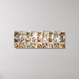 Sixtijnse Kapel Michelangelo - Vaticaan, Rome, Ita Canvas Afdruk