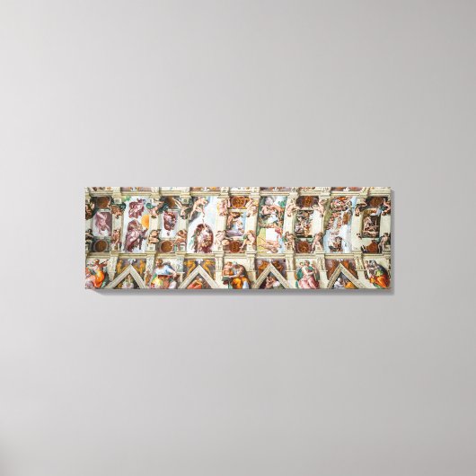 Sixtijnse Kapel Michelangelo - Vaticaan, Rome, Ita Canvas Afdruk (Voorkant)