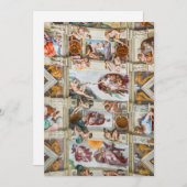 Sixtijnse Kapel Michelangelo - Vaticaan, Rome, Ita Kaart (Voorkant / Achterkant)