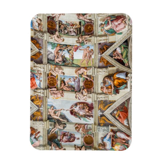 Sixtijnse Kapel Michelangelo - Vaticaan, Rome, Ita Magneet (Verticaal)