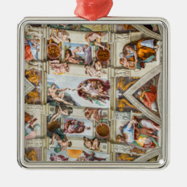 Sixtijnse Kapel Michelangelo - Vaticaan, Rome, Ita Metalen Ornament