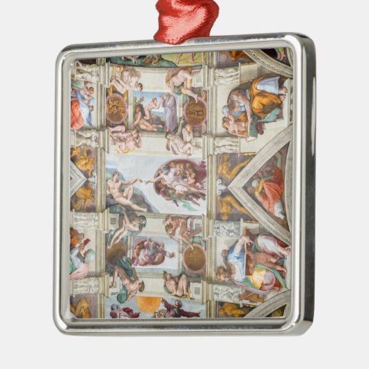 Sixtijnse Kapel Michelangelo - Vaticaan, Rome, Ita Metalen Ornament (Links)
