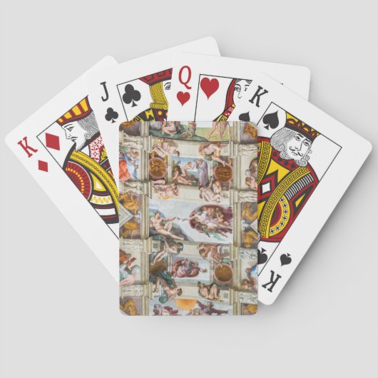 Sixtijnse Kapel Michelangelo - Vaticaan, Rome, Ita Pokerkaarten (Achterkant)