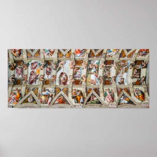Sixtijnse Kapel Michelangelo - Vaticaan, Rome, Ita Poster (Voorkant)