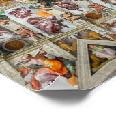 Sixtijnse Kapel Michelangelo - Vaticaan, Rome, Ita Poster (Hoek)