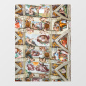Sixtijnse Kapel Michelangelo - Vaticaan, Rome, Ita Raamsticker (Vel)