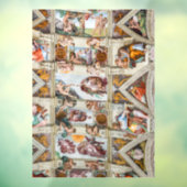 Sixtijnse Kapel Michelangelo - Vaticaan, Rome, Ita Raamsticker (Vel 3)