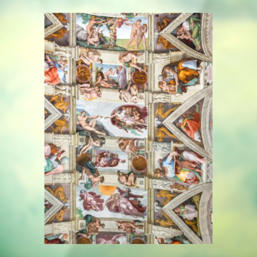 Sixtijnse Kapel Michelangelo - Vaticaan, Rome, Ita Raamsticker (Vel 3)