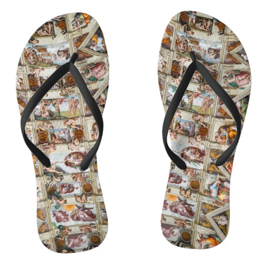 Sixtijnse Kapel Michelangelo - Vaticaan, Rome, Ita Teenslippers (Voetbed)