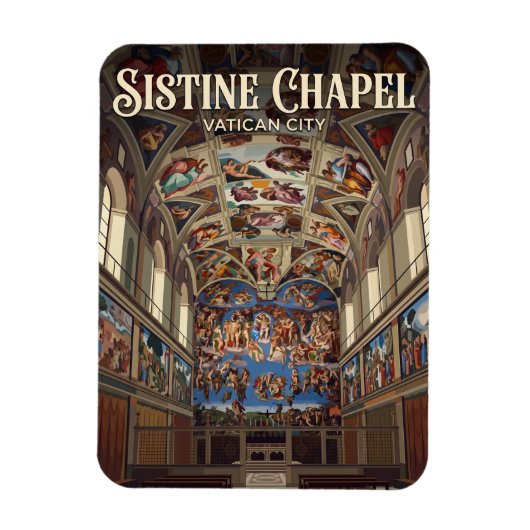 Sixtijnse Kapel Vaticaanstad Magneet (Verticaal)