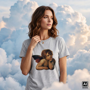 Sixtijnse Madonna, engelen detail van Raphael Sanz T-shirt
