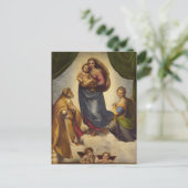 Sixtijnse Madonna van Raphael Briefkaart (Staand voorkant)