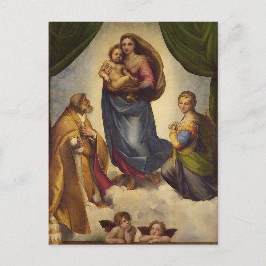 Sixtijnse Madonna van Raphael Briefkaart (Voorkant)