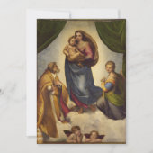 Sixtijnse Madonna van Raphael Kaart (Voorkant)